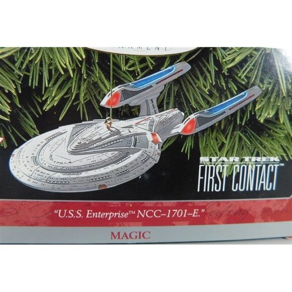 440/1352 Hallmark Keepsake Ornament ~ U.S.S. Enterprise NCC-1701-E 1998 ~ Star T - Picture 2 of 3